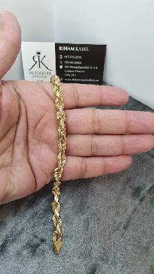 10k yellow gold bracelet #369_5 - Photo 5