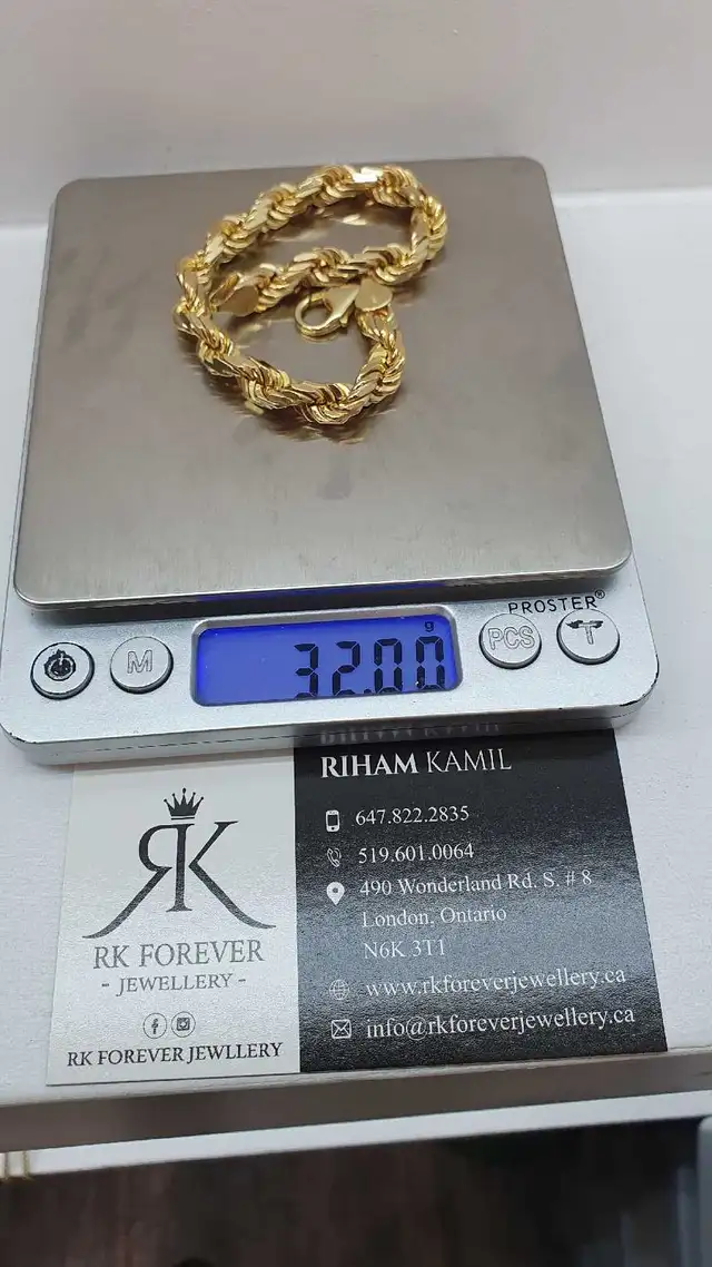 10k yellow gold bracelet #369_5 - Photo 6