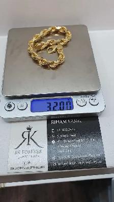 10k yellow gold bracelet #369_5 - Photo 6