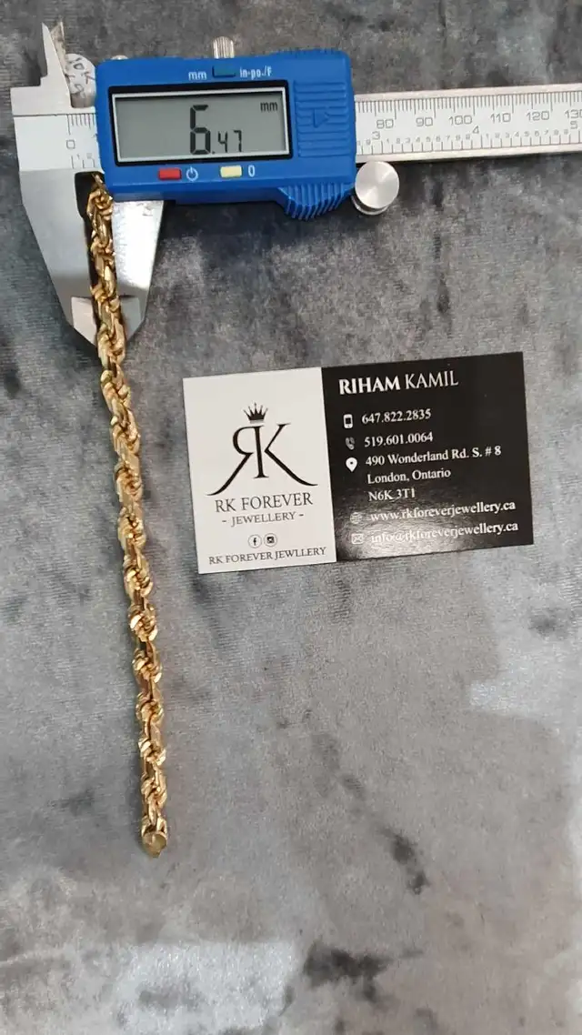 10k yellow gold bracelet #369_5 - Photo 7