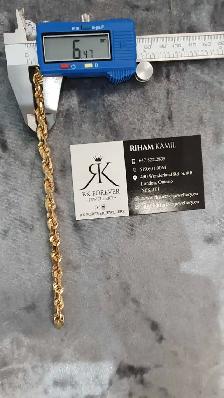 10k yellow gold bracelet #369_5 - Photo 7