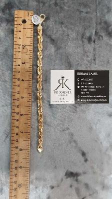10k yellow gold bracelet #369_5 - Photo 8