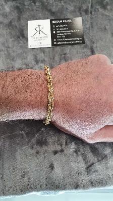 10k yellow gold bracelet #369_5 - Photo 10