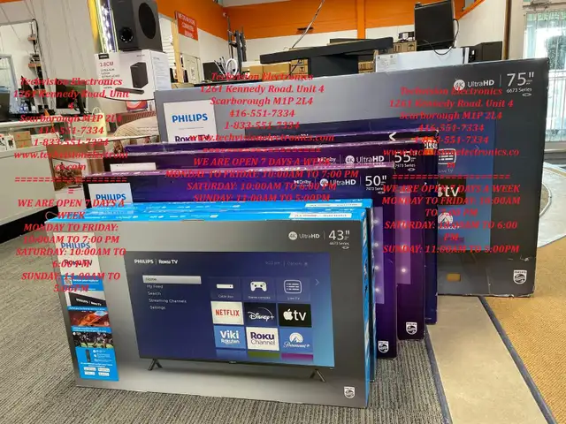 SAMSUNG & PHILIPS 32,40,43,50,55,60,65,70,75,85 TV'S SALE