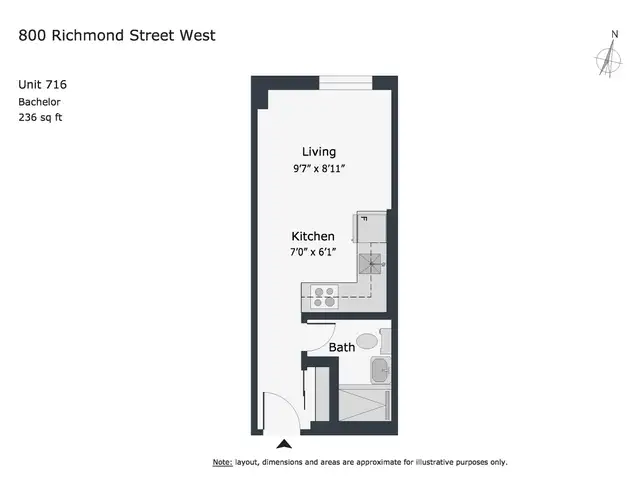 Renovated Bachelor, Queen and Bathurst - ID 3147 - Photo 8