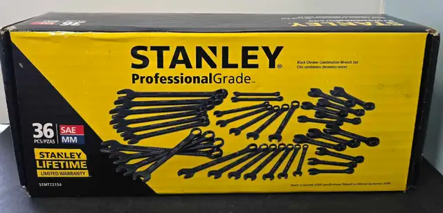 STANLEY WRENCH SET BLACK STMT72134  NEW