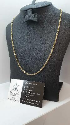 10k Two tones gold chain #370_8 - Photo 2