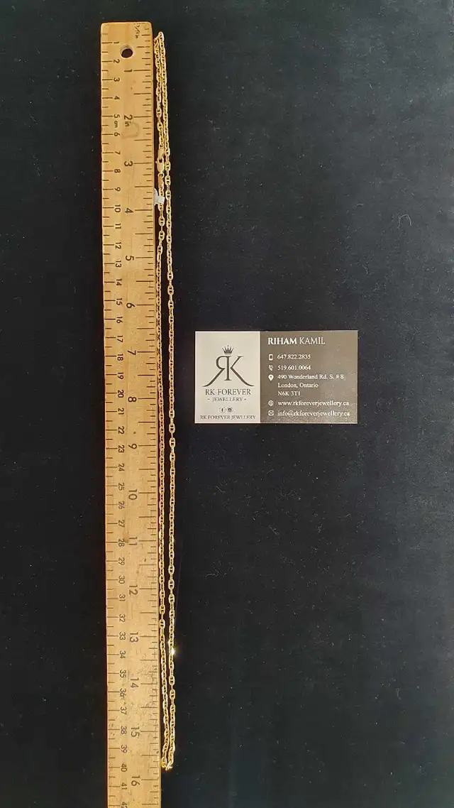 10k Two tones gold chain #370_8 - Photo 5