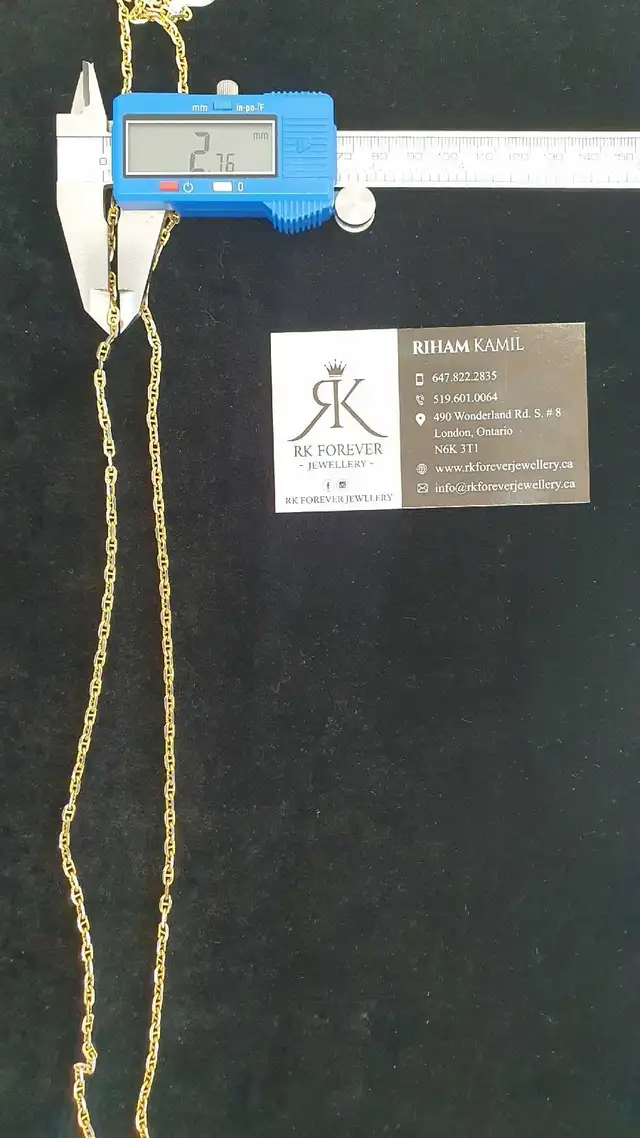 10k Two tones gold chain #370_8 - Photo 6