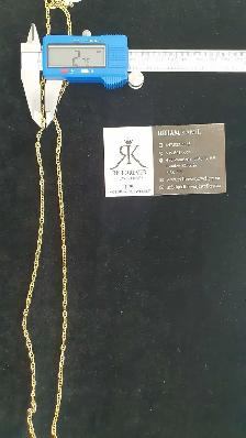 10k Two tones gold chain #370_8 - Photo 6