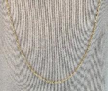 10k Two tones gold chain #370_8 - Photo 7