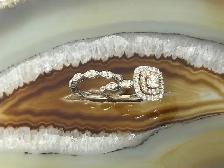 Double Halo Cusion Cut & Milgrain Marq Band - Photo 7