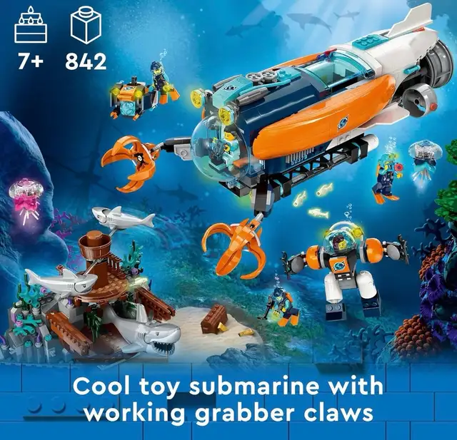 LEGO City Deep-Sea Explorer Submarine Playset - Photo 2