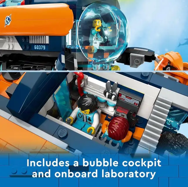 LEGO City Deep-Sea Explorer Submarine Playset - Photo 3