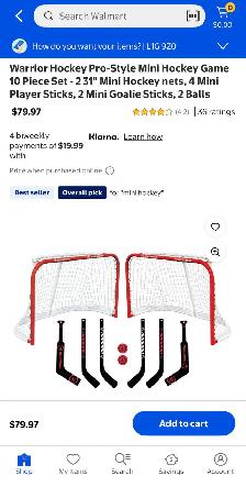 Warrior Pro-Style Mini Hockey Game Set - Photo 7