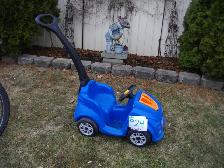 blue toy push car