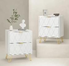 Modern 2-Drawer Nightstand