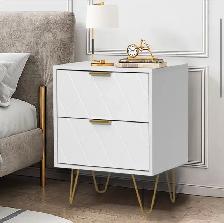 Modern 2-Drawer Nightstand - Photo 5