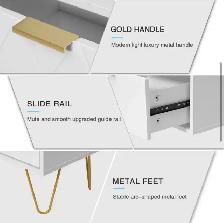 Modern 2-Drawer Nightstand - Photo 6