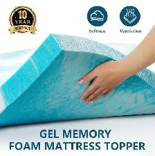 SakuraHome King Memory Foam Mattress Topper - Photo 5