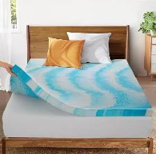 SakuraHome King Memory Foam Mattress Topper - Photo 7