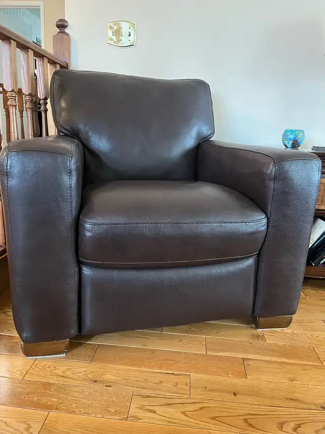 Natuzzi couch, chair and ottoman - Photo 4