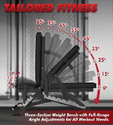 RitFit Adjustable Weight Bench – 1300 lb Capacity - Photo 4