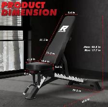 RitFit Adjustable Weight Bench – 1300 lb Capacity - Photo 6