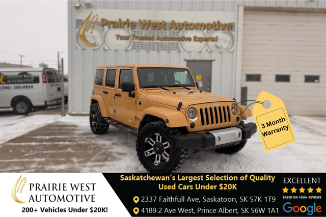2013 Jeep Wrangler Unlimited Sahara 4WD - No Reported Accidents