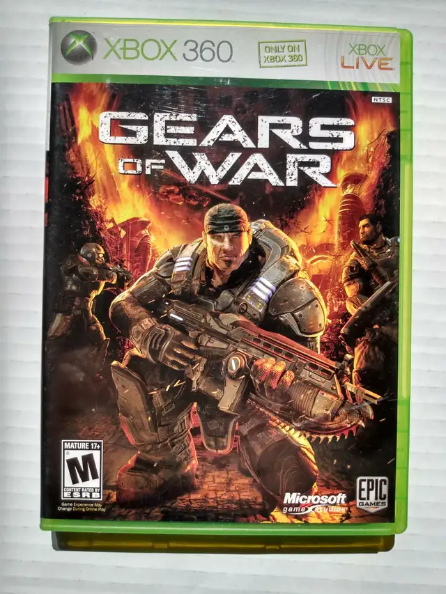 GEARS OF WAR XBOX 360 GAME INCLUDES INSTRUCTIONS MINT CONDITION