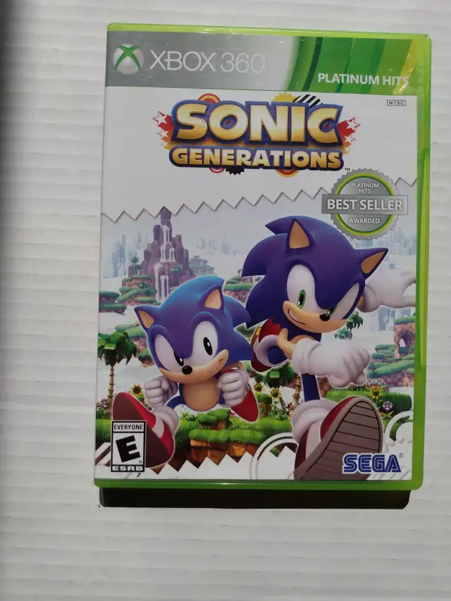 SONIC GENERATIONS XBOX 360 GAME INCLUDES INSTRUCTIONS MINT