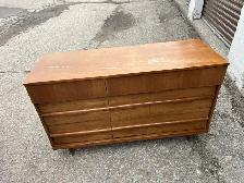 Free delivery used antique Wooden Dresser with 6 Drawers