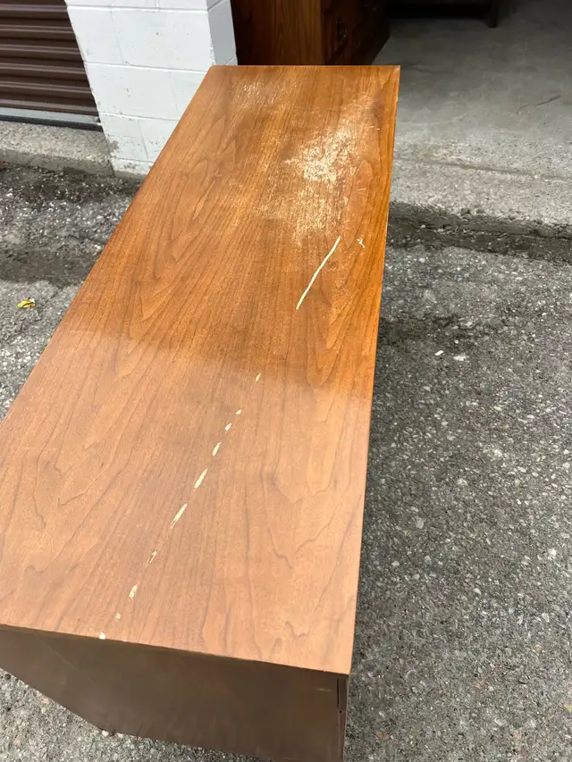 Free delivery used antique Wooden Dresser with 6 Drawers - Photo 3