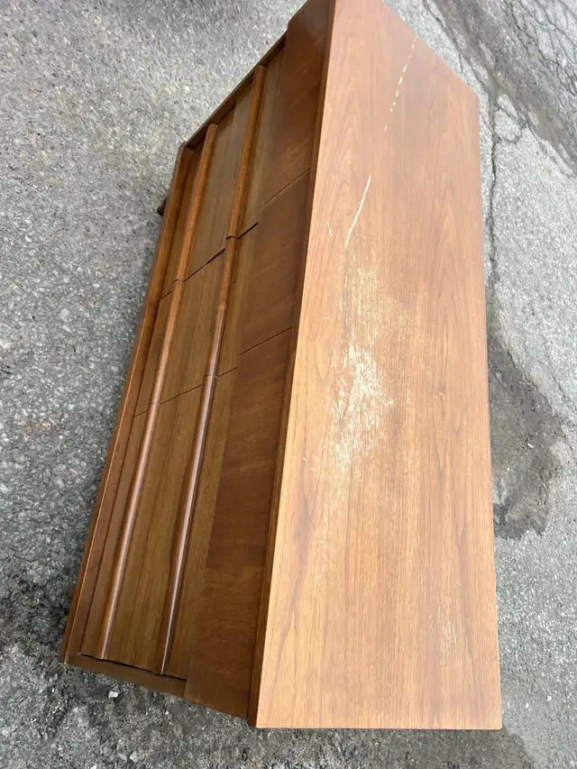 Free delivery used antique Wooden Dresser with 6 Drawers - Photo 5