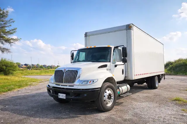 Straight truck available for moving