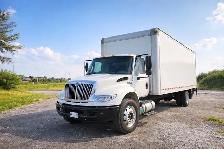 Straight truck available for moving