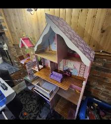 Doll house, foos ball, air hockey table