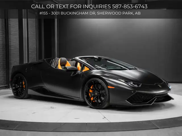 2016 Lamborghini Huracan LP 610-4 Spyder | Matte Black Wrap