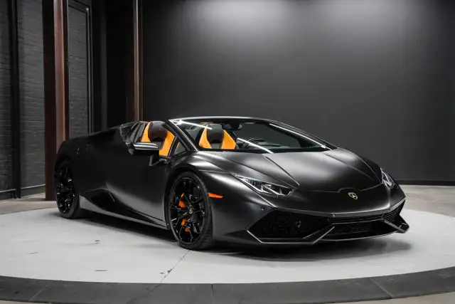 2016 Lamborghini Huracan LP 610-4 Spyder | Matte Black Wrap - Photo 3