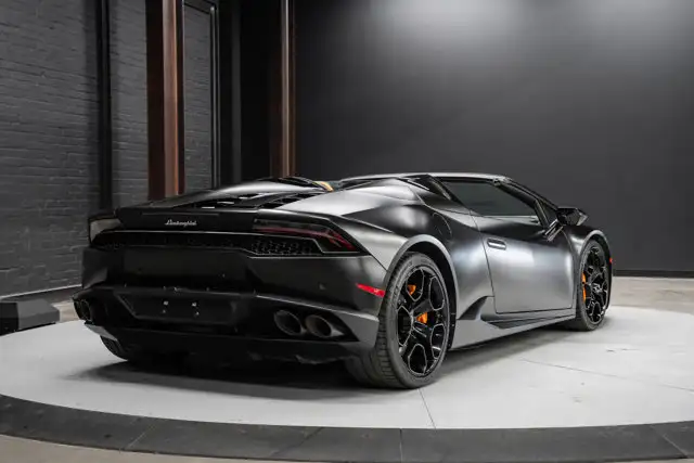 2016 Lamborghini Huracan LP 610-4 Spyder | Matte Black Wrap - Photo 10