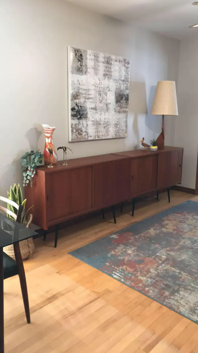 Mid century. TEAK TECK. Modulaire. Crédence, buffet, bar, vaisse - Photo 10