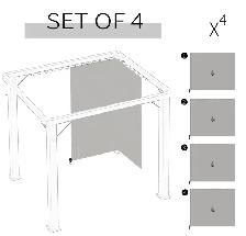 Outsunny 10’ x 10’ Gazebo Privacy Curtain Set - Photo 4