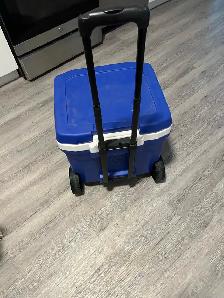 igloo large cooler with hand and wheels