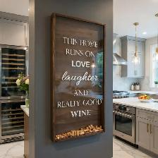 Boîte en bois élégante pour bouchons de vin - Idéale comme déco