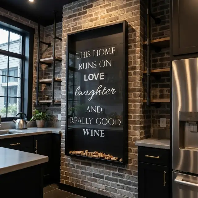 Boîte en bois élégante pour bouchons de vin - Idéale comme déco - Photo 2