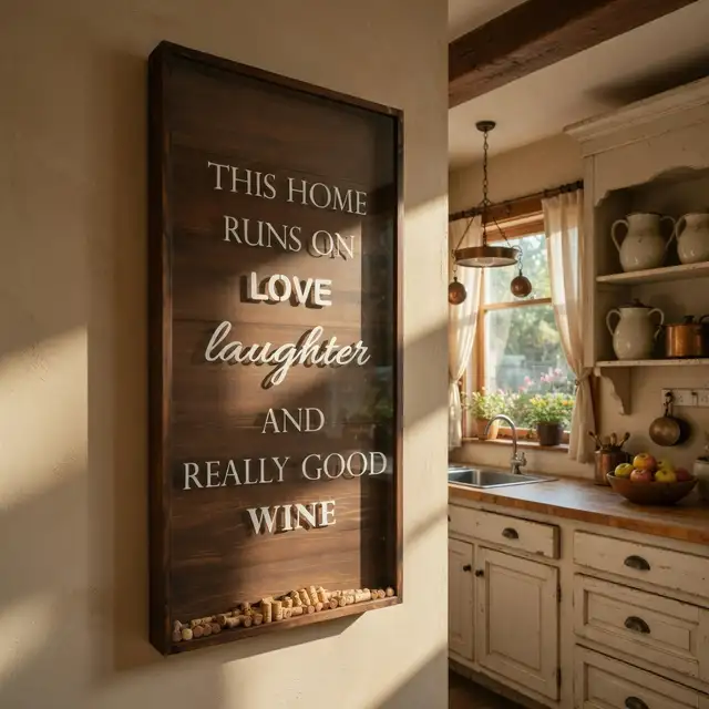 Boîte en bois élégante pour bouchons de vin - Idéale comme déco - Photo 5