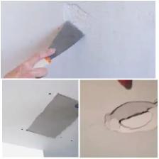 boucher trous au mur!