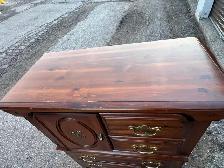 Free delivery used Dark Wood Dresser with Cabinet and Drawers - Photo 5