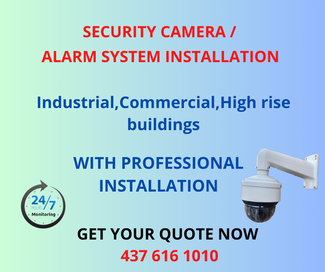 SECURITY CAMERA/ALARM SYSTEM WITH PROFESSIONAL INSTALLATION