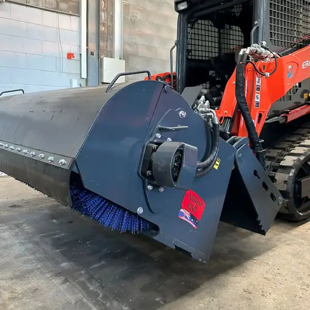 72" Skid Steer Rotary Sweeper – Heavy Duty & Reliable